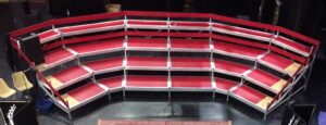 Gradins modulaires circulaires 120 personnes